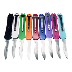 Mini otf surgery knife, removable blade,automatic pocket edc keychain knives/10pcs surgical blades - mini otf surgery knife top knives