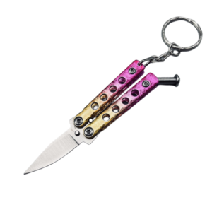 Mini color butterfly knife keychain small balisong - butterfly knife keychain, small balisong top knives