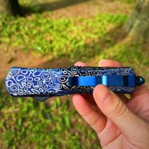 5.5 INCH Slick Droplets Blue Feather OTF-TK5002-13 - Image 3