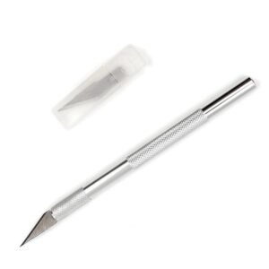 1 Set Metal Handle Scalpel Blade Knife Wood Paper Cutter Craft Pen Engraving Cutting Supplies DIY Stationery Utility Knife - Image 3