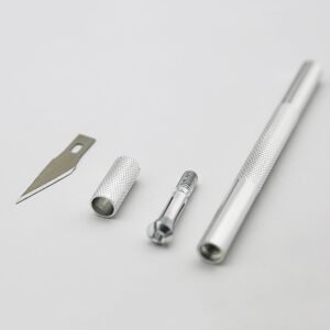 1 Set Metal Handle Scalpel Blade Knife Wood Paper Cutter Craft Pen Engraving Cutting Supplies DIY Stationery Utility Knife - Image 4