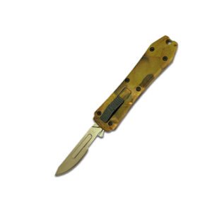 mini otf surgery knife, removable blade,pocket EDC keychain knives--SBM-SS013 - Image 2