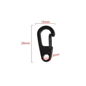 2/4Pcs D Carabiner D-Ring Key Chain Spring Clips Mini Aluminium Alloy Hang Buckle Survival EDC Gear Outdoor Camping Keyring Tool - Image 6
