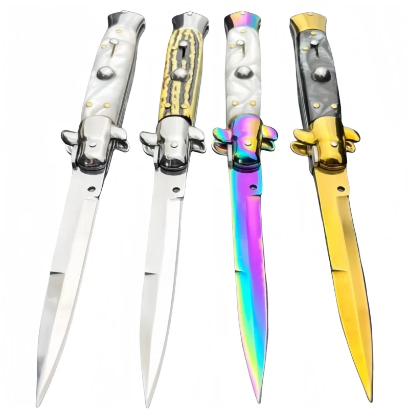 8.75 Inch Italian stiletto switch blade auto pocket knife