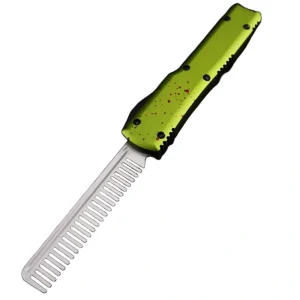 Zombie Green comb OTF KNIFE