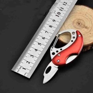 Cutting Tool Survival Carabiner Snap Mini Knife Spring Clip Camping Hiking Hook Backpack Tactical Buckle ClipKey Ring Keychain - Image 4
