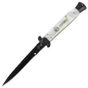 Italian Style Classic Switchblade Automatic Knife Italian Style Classic Switchblade Automatic Knife 8.75 Inch Black Italian Style Classic Switchblade Automatic Knife