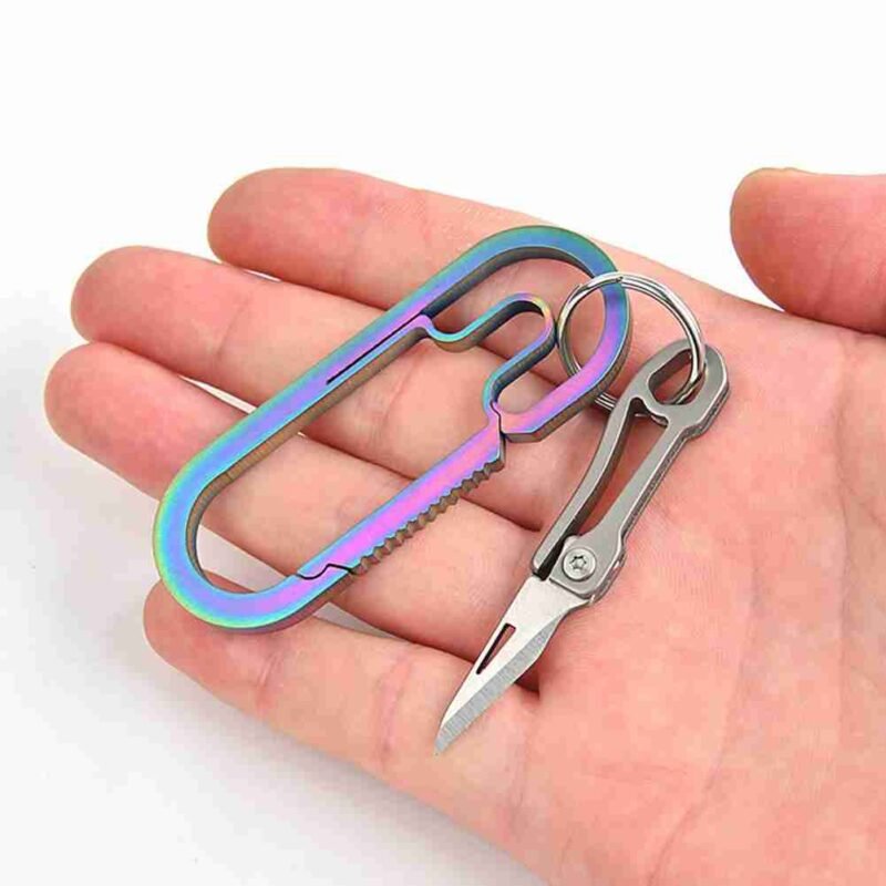 Mini Blade Fold Key Ring Portable Tool Outdoor Camp Knife Keychain Peeler Open Survive Kit Gadget Package Box Opener Hike Pocket