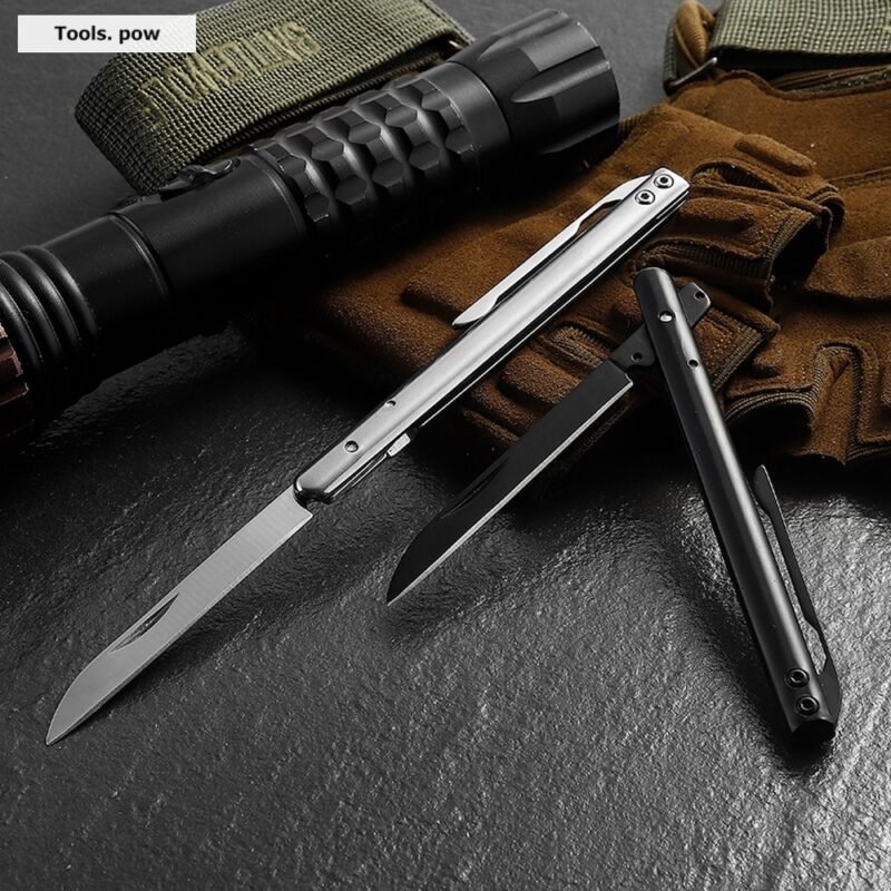 Mini D2 Folding Knife Portable Knife Stainless Steel Sharp Knife Field Mini Fruit Knife for Home Kitchen Knife/Camping Tools