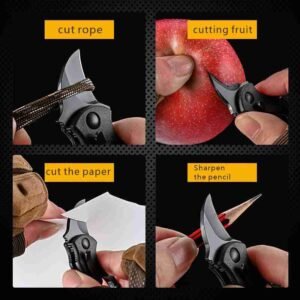 Mini Folding Knife Emergency Tools  Carry Keychain Outdoor Knife with You Portable EDC Key Knife Multitool  Hiking Gear - Image 5