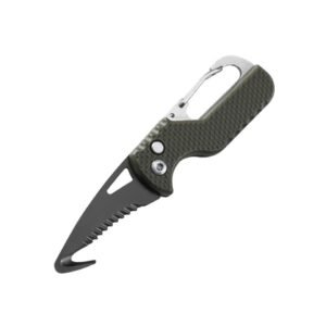 Outdoor Camping Portable Folding Knife Multifunctional Serrated Hook Knife Stainless Keychain Survival Cutter Tool Box Opener - Image 6