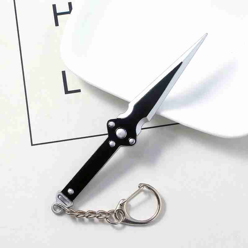 Persona 5 Haru Okumura Keychain Sword Axe Weapon Metal Keychain Car Men Women Jewelry Accessories