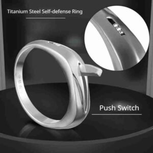 Titanium Steel Self Defense hidden knife ring - Image 8