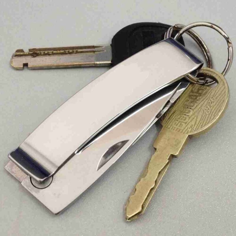 Wallet Note Clip Money Clip With Folding Mini Knife EDC Camping Multi-functional Tool Portable Keychain For Camping Accessories