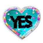 Wholesale Factory changeable glitter sequin embroidery patch reversible sequin patches for clothes custom lace patch accessory