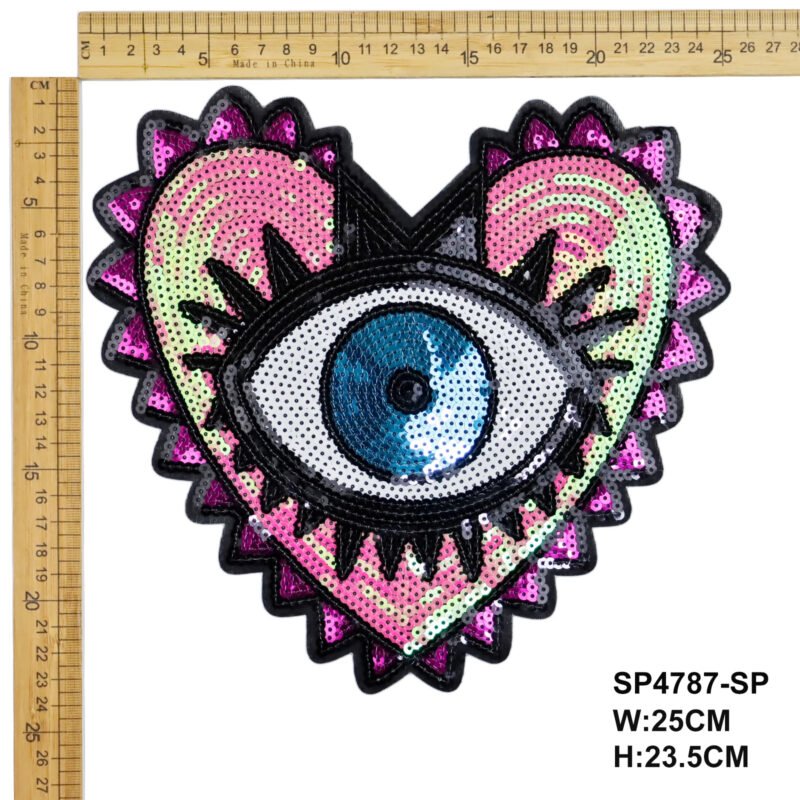 Wholesale Factory changeable glitter sequin embroidery patch reversible sequin patches for clothes custom lace patch accessory