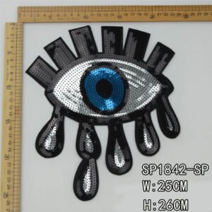 Wholesale Factory changeable glitter sequin embroidery patch reversible sequin patches for clothes custom lace patch accessory - Image 16