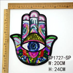 Wholesale Factory changeable glitter sequin embroidery patch reversible sequin patches for clothes custom lace patch accessory - Image 17