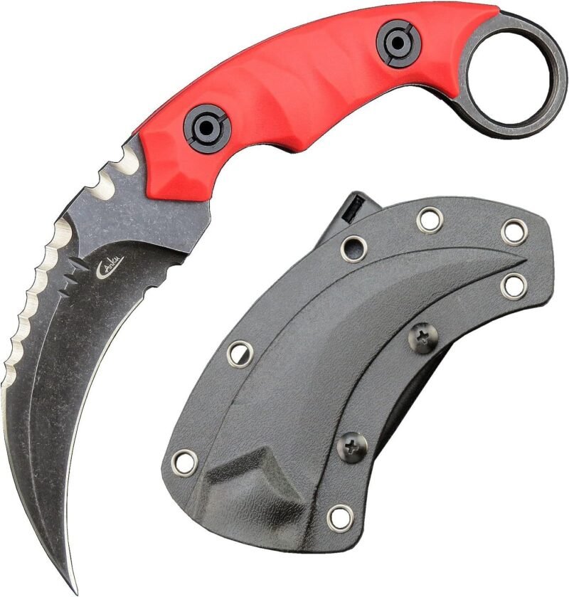 Karambit Knife Karambit Knife Karambit Knife D2 Steel + Nylon Fiberglass Handle Outdoor Claw Knife With Kydex Sheath Edc-RDE