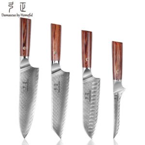 Damascus Knife Set