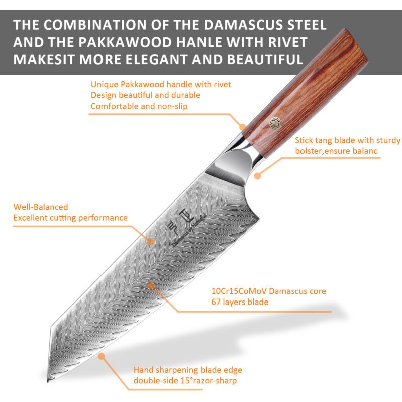 Damascus Knife Damascus Knife Masterfully Forged Kitchen Damascus Knife Set - Extremely Sharp, Extraordinary Taste | Wholesale Special Offer