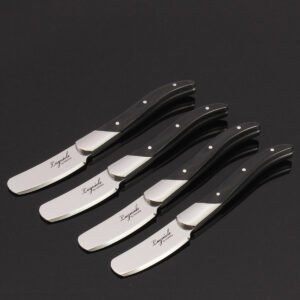 Laguiole Butter Knife Set Of 4 Black Handle