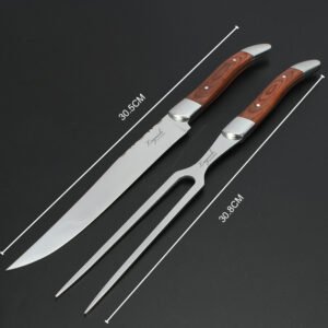 Laguiole Carving Knife And Fork Set