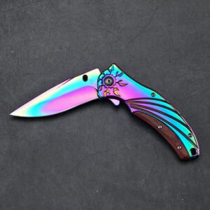 color Outdoor folding tactical small knife - Image 3