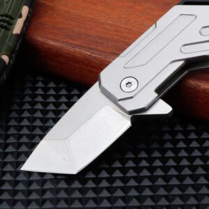 D2 Mini pocket knife, stainless steel small knife - Image 2