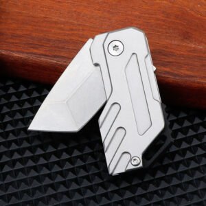 D2 Mini pocket knife, stainless steel small knife - Image 3