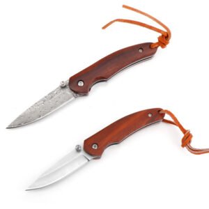 Damascus VG10 small knife folding knife - Image 3