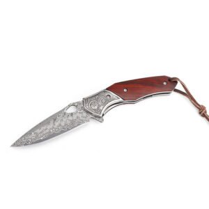Damascus VG10 small knife folding knife - Image 5