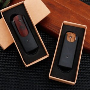 Damascus steel knife, pocket knife, fruit knife, folding knife, EDC knife - Image 4