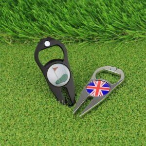 In stock multifunctional golf forks, bottle openers, golf supplies accessories, metal grass forks, lawn repair tools - Image 2