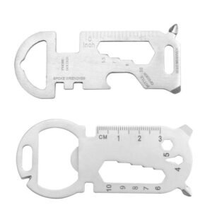 Keychain Bottle Opener Camping Stainless Steel Creative Tool Card - Image 4