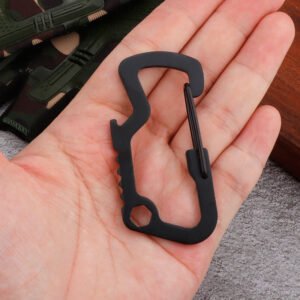 Multifunctional stainless steel mini keychain camping gadgets - Image 2