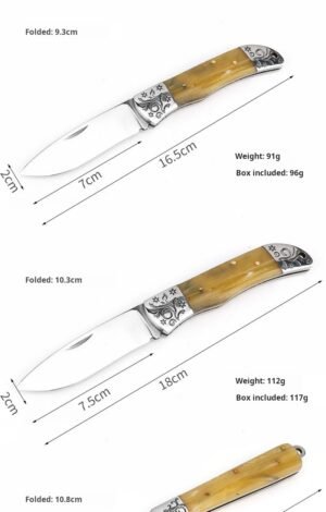 wooden Mini folding knife - Image 5