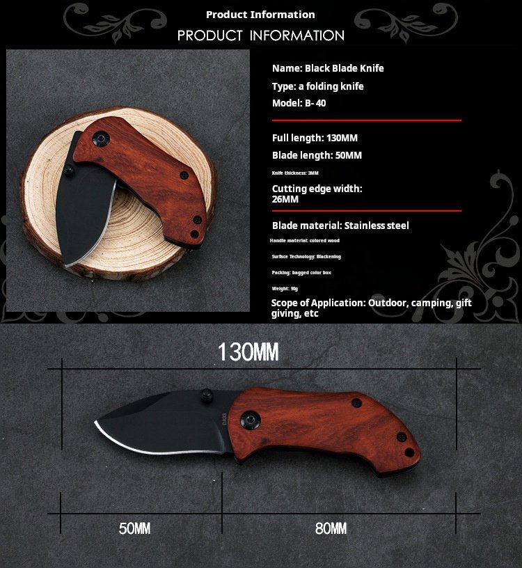 task_23876682__1749547580274__output.jpg Mini DA33 Redwood Handle Small Knife - Image 2