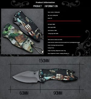 X75 stainless steel wooden handle sharp folding knife - Image 4