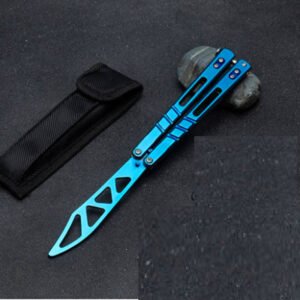 Butterfly knife practice tool stainless steel outdoor tool JL-64 unsharpened - Image 5