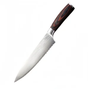Stainless steel serrated knife for cutting frozen meat wholesale bulk
