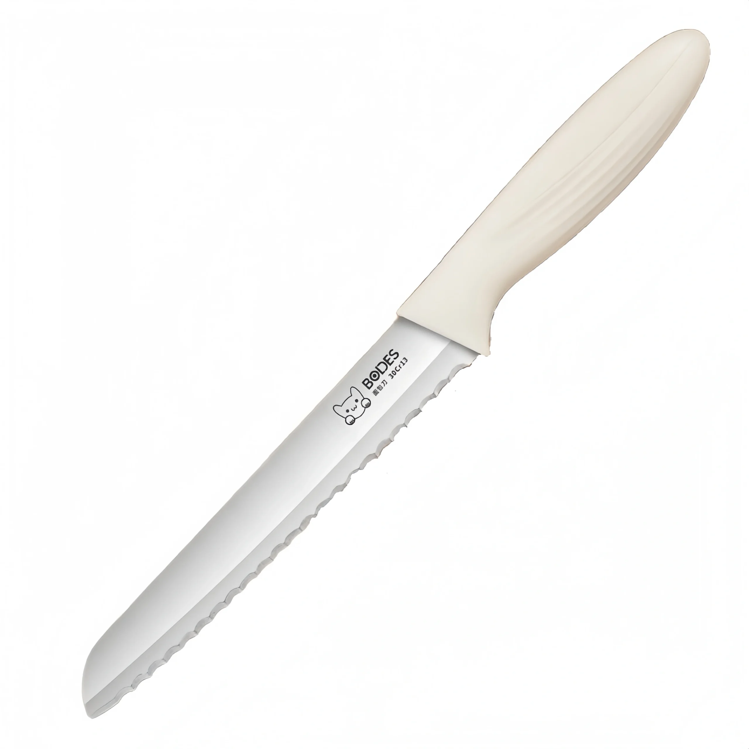 Thickened stainless steel serrated knife