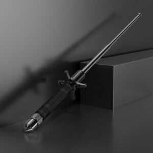 Baton car self-defense weapon legal self-defense supplies telescopic thick stick self-defense three-section mountaineering baton outdoor - Image 2