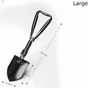 Shovel outdoor shovel multifunctional manganese steel wild fishing shovel self-defense vehicle folding shovel - Image 3