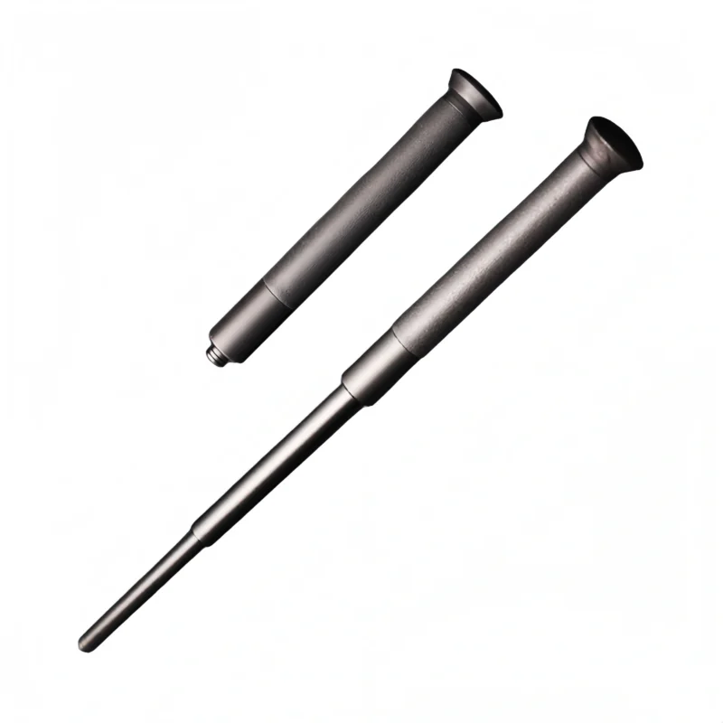 Self-defense telescopic alloy mechanical baton security equipment riot baton self-defense weapon comfortable rubber handle - Image 1