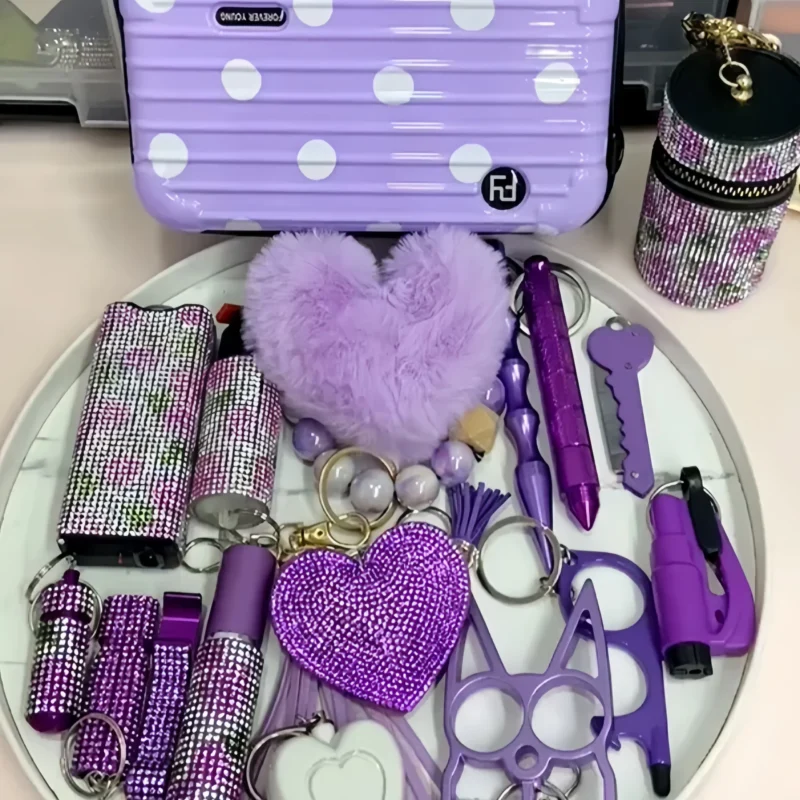 18-piece taro and sago keychain set - Image 1