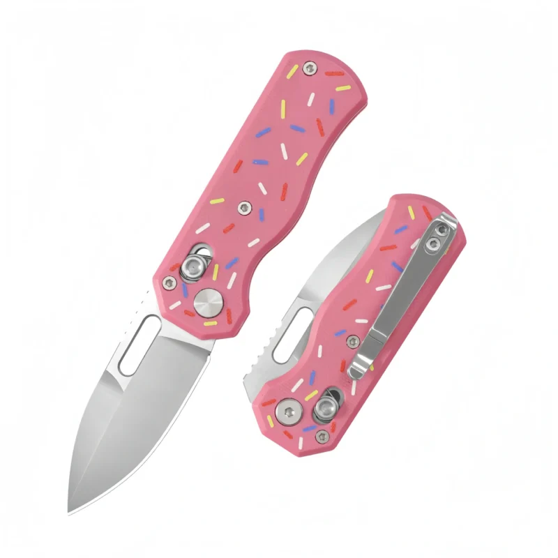 New G10 handle lock knife high hardness small pocket knife - Image 2
