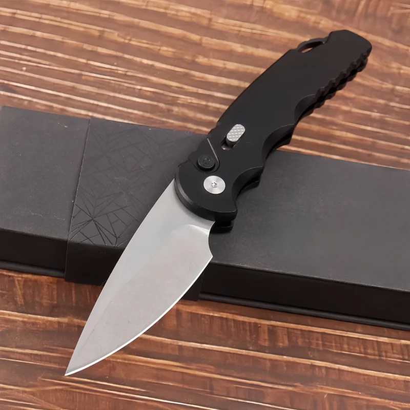 New lock blade aluminum alloy handle pocket knife - Image 4