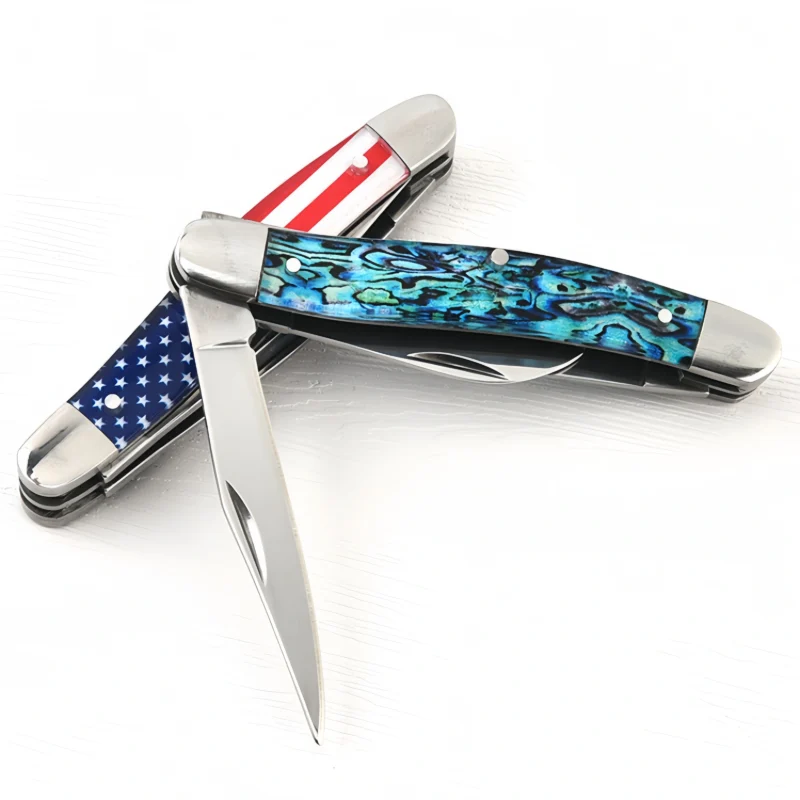 Outdoor folding knife mini multi-purpose three-opening small pocket knife - Image 1
