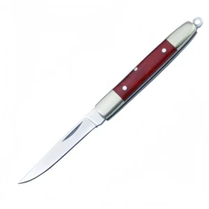 Mini pocket knife stainless steel brass resin handle pocket knife